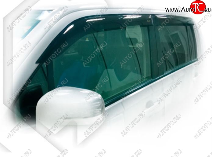 1 989 р. Дефлектора окон CA-Plastic  Suzuki Wagon R  MH23S (2008-2012) (Classic полупрозрачный, Без хром.молдинга)