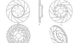 8 599 р. Комплект передних тормозных дисков Вектор с перфорацией и проточками (14 дюймов) Лада 2113 (2004-2013). Увеличить фотографию 2