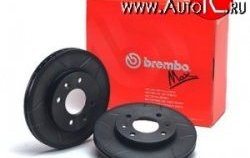 4 999 р. Передний тормозной диск Brembo Max 14 с вентиляцией и проточками Лада Калина 1118 седан (2004-2013). Увеличить фотографию 2