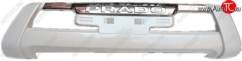 7 849 р. Накладка на передний бампер SuvStyle Toyota Land Cruiser Prado J150 1-ый рестайлинг (2013-2017) (Неокрашенная)