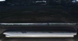 Защита порогов из круглой трубы диаметром 42 мм Russtal Toyota Land Cruiser Prado J150 1-ый рестайлинг (2013-2017)