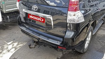4 049 р. Защитная накладка заднего бампера WINBO Toyota Land Cruiser Prado J150 2-ой рестайлинг (2017-2020). Увеличить фотографию 1