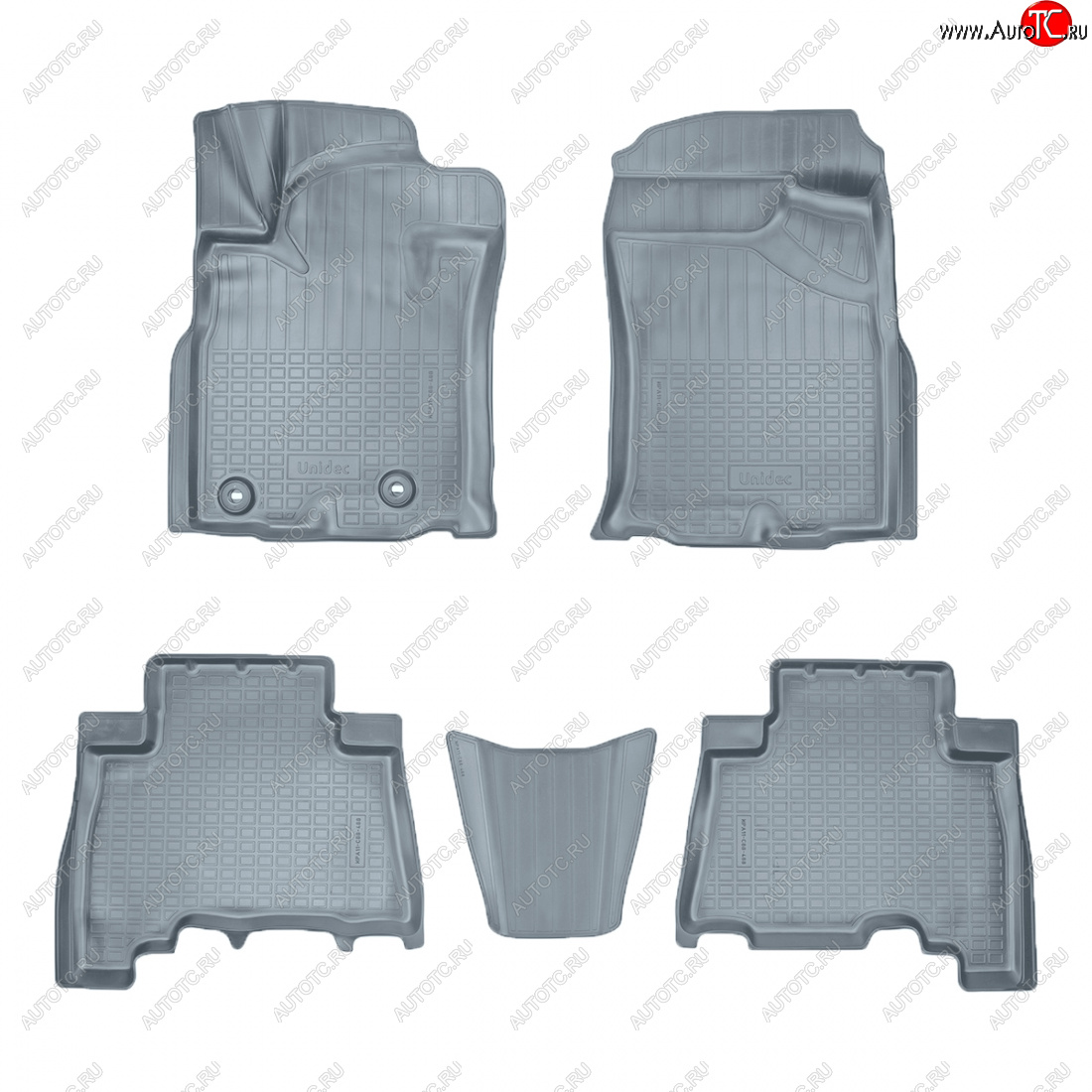 3 599 р. Коврики салона Norplast Unidec (5 мест)  Toyota Land Cruiser Prado  J150 (2013-2020) (серые)