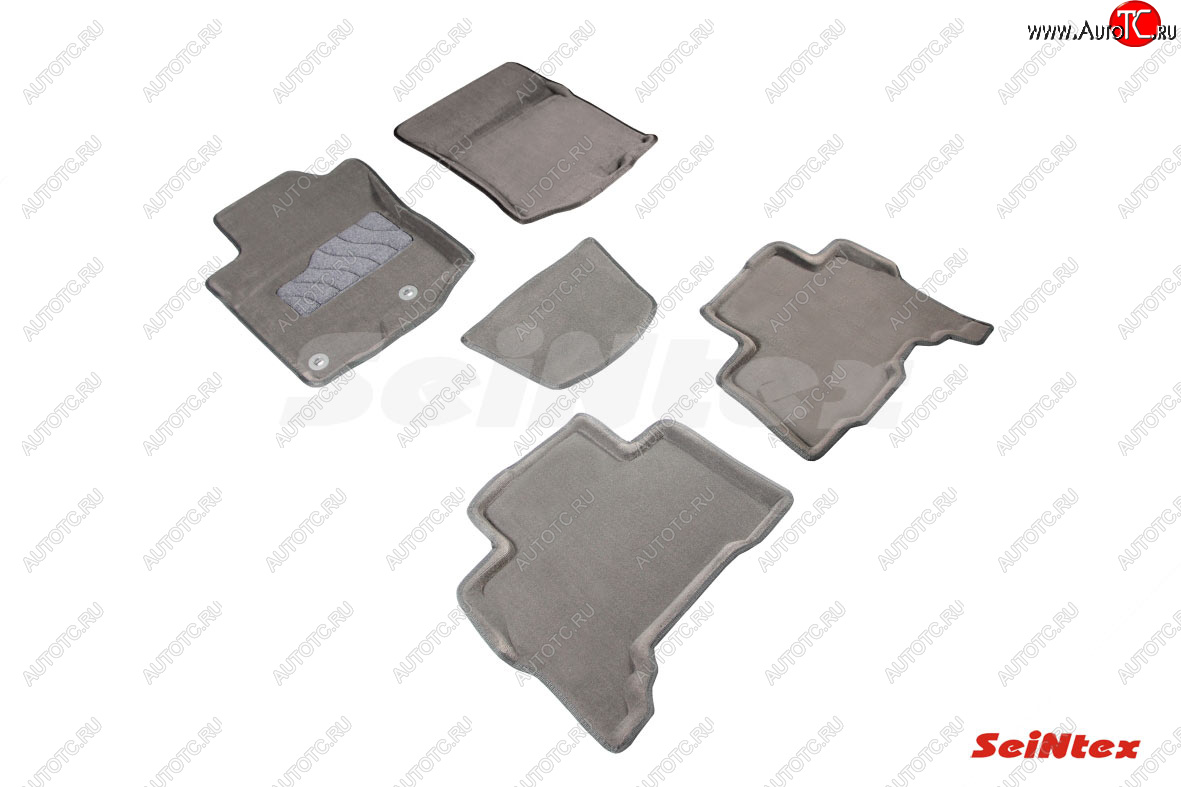 5 249 р. Текстильные 3D коврики в салон SEINTEX  Toyota Land Cruiser Prado  J150 (2013-2020) (серые)
