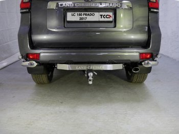 19 549 р. Фаркоп (тягово-сцепное устройство) TCC Toyota Land Cruiser Prado J150 2-ой рестайлинг (2017-2020) (оцинкованный, шар Е, надпись Land Cruiser). Увеличить фотографию 1