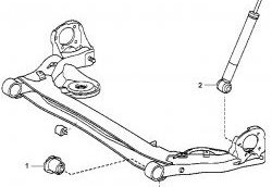 2 559 р. Полиуретановый сайлентблок балки задней подвески Точка Опоры Toyota Avensis T250 универсал дорестайлинг (2003-2006). Увеличить фотографию 2