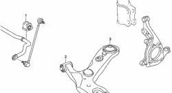 629 р. Полиуретановая втулка стабилизатора передней подвески (левая) Точка Опоры (25,2 мм) Toyota Alphard H20 дорестайлинг (2008-2011). Увеличить фотографию 2