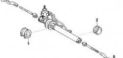 499 р. Полиуретановая подушка рулевой рейки Точка Опоры Toyota Verossa (2001-2004). Увеличить фотографию 2