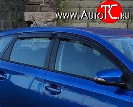 999 р. Комплект дефлекторов окон (ветровиков) 4 шт. 5 дв. (рестайлинг) Russtal Toyota Auris E150 хэтчбэк 5 дв. дорестайлинг (2006-2010)