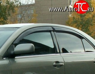 999 р. Комплект дефлекторов окон (ветровиков) 4 шт. (седан) Russtal Toyota Avensis T250 седан дорестайлинг (2003-2006)