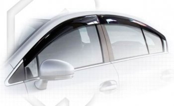 Дефлектора окон CA-Plastic Toyota (Тойота) Avensis (Авенсис) ( T270 седан,  T270 универсал) (2008-2015) T270 седан, T270 универсал дорестайлинг, дорестайлинг, 1-ый рестайлинг