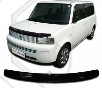 1 749 р. Дефлектор капота CA-Plastic  Toyota bB  1 (2000-2005) (Classic черный, Без надписи). Увеличить фотографию 1