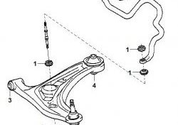 939 р. Полиуретановый сайлентблок нижнего рычага передней подвески (передний) Точка Опоры  Toyota bB  1 - WILL. Увеличить фотографию 2