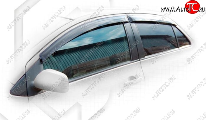 2 079 р. Дефлектора окон (NCP96, KSP92, SCP92) CA-Plastiс Toyota Belta/Yaris XP90 седан (2005-2012) (Classic полупрозрачный)