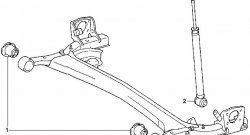 659 р. Полиуретановый сайлентблок балки задней подвески Точка Опоры Toyota Ist XP110 (2007-2016). Увеличить фотографию 2