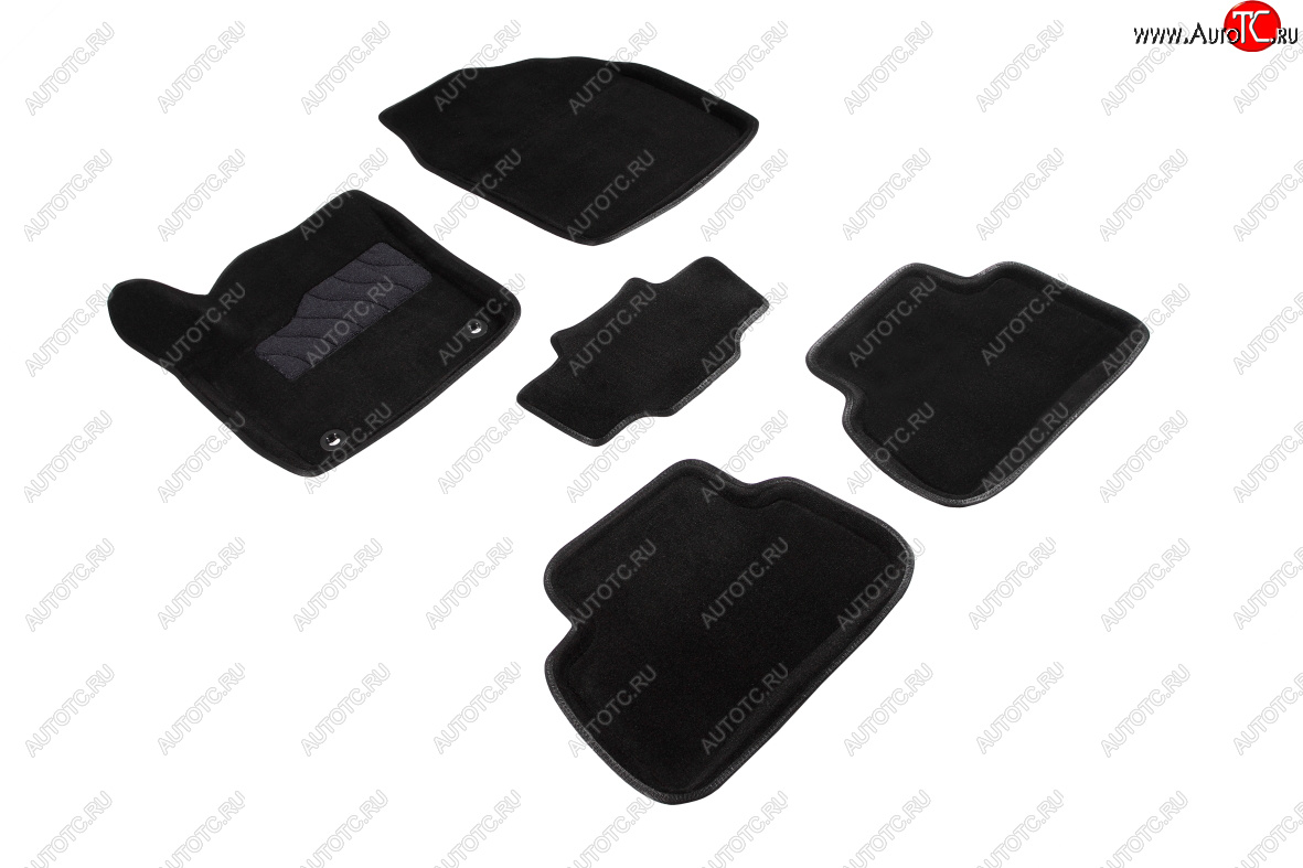 5 449 р. Коврики в салон SEINTEX 3D ВОРС (комплект) Toyota C-HR NGX10, ZGX10 рестайлинг (2019-2024) (Цвет: черный)