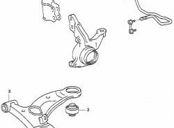 1 239 р. Полиуретановый сайлентблок нижнего рычага передней подвески (задний) Точка Опоры Toyota Nadia XN10 дорестайлинг (1998-2001). Увеличить фотографию 2