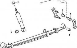 1 049 р. Полиуретановый сайлентблок рессор задней подвески Точка Опоры  Toyota Caldina ( T190,  T210) (1992-1999). Увеличить фотографию 2
