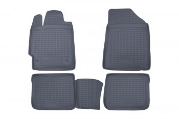 Комплект ковриков салона Element (полиуретан) Toyota Camry XV40 рестайлинг (2009-2011)  (Серые)