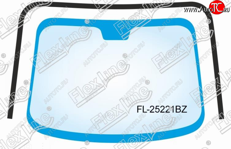 1 499 р. Молдинг лобового стекла FlexLine  Toyota Camry ( XV50,  XV55) (2011-2018)