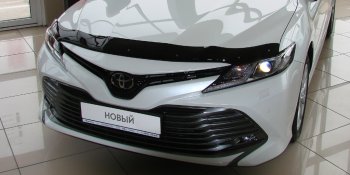 2 499 р. Дефлектор капота SIM  Toyota Camry  XV70 (2017-2021). Увеличить фотографию 2