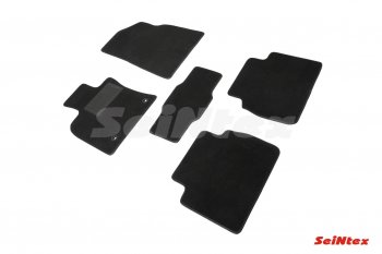 2 699 р. Комплект ворсовых ковриков в салон Seintex  Toyota Camry  XV70 (2017-2021). Увеличить фотографию 1