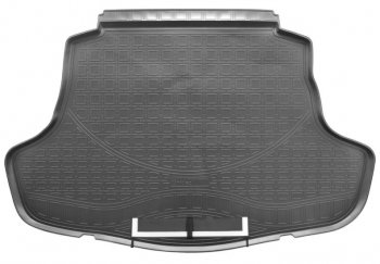 2 999 р. Коврик в багажник Norplast Toyota Camry XV70 дорестайлинг (2017-2021) (Черный с фартуком). Увеличить фотографию 1