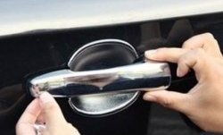 1 799 р. Накладки на внешние ручки дверей СТ Toyota Camry XV50 дорестайлинг (2011-2014) (Неокрашенные). Увеличить фотографию 2