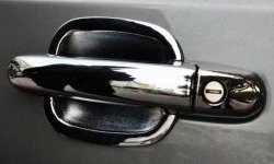 1 799 р. Накладки на внешние ручки дверей СТ Toyota Camry XV50 дорестайлинг (2011-2014) (Неокрашенные). Увеличить фотографию 1