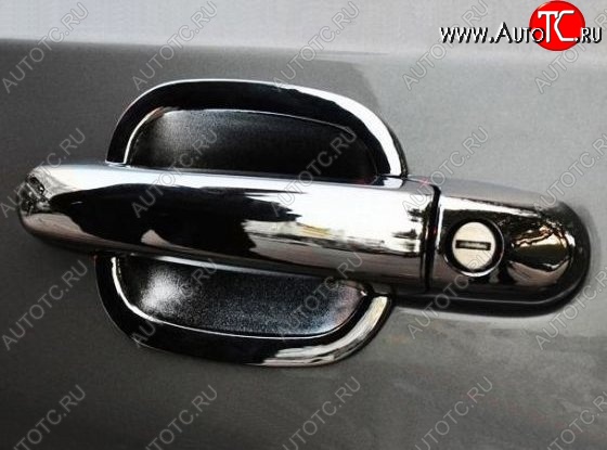 1 799 р. Накладки на внешние ручки дверей СТ Toyota Camry XV50 дорестайлинг (2011-2014) (Неокрашенные)