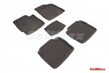 4 999 р. Комплект ворсовых 
ковриков в салон Seintex (3D)  Toyota Camry  XV40 (2006-2011) (Черный). Увеличить фотографию 2