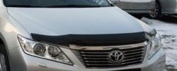 2 499 р. Дефлектор капота NovLine-Autofamily (рестайлинг)  Toyota Camry  XV50 (2011-2014). Увеличить фотографию 1