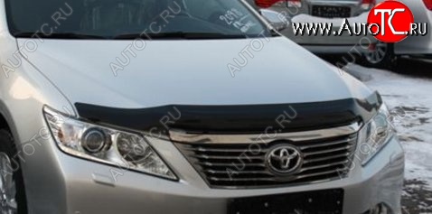 2 499 р. Дефлектор капота NovLine-Autofamily (рестайлинг)  Toyota Camry  XV50 (2011-2014)