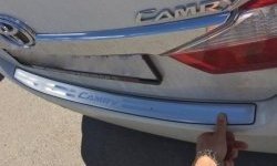 Защитная накладка на задний бампер СТ Toyota Camry XV50 дорестайлинг (2011-2014)