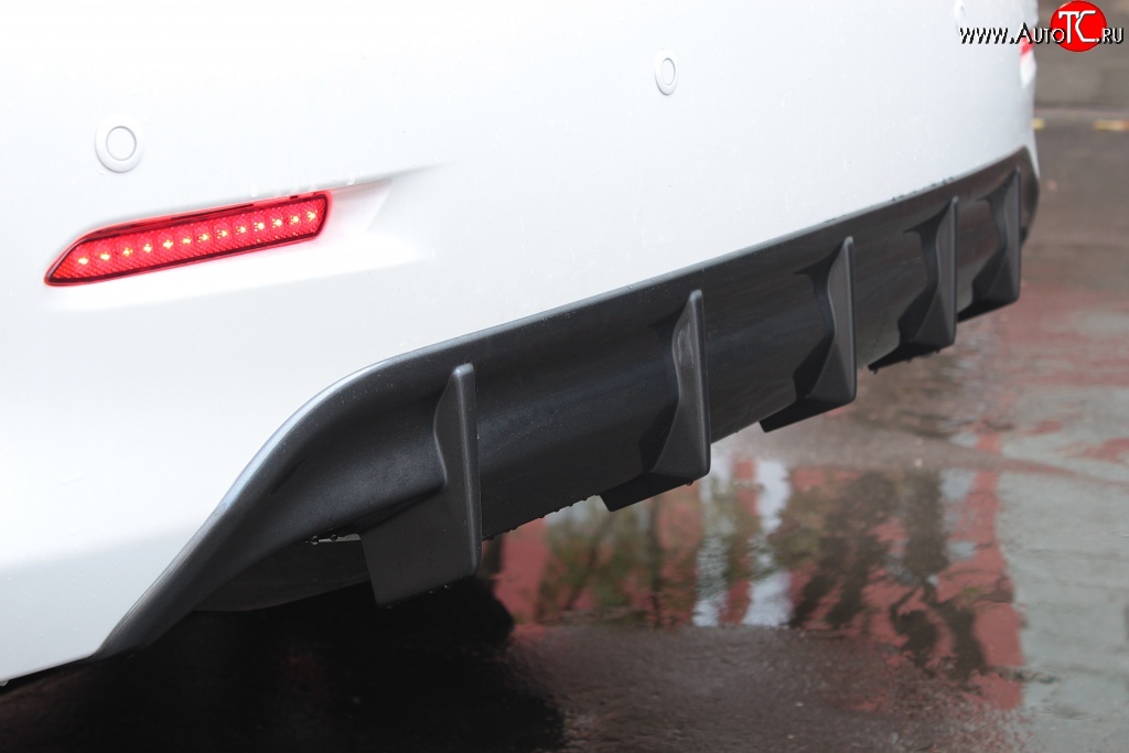 2 999 р. Диффузор заднего бампера Sport Toyota Camry XV50 дорестайлинг (2011-2014) (Под окраску, Неокрашенный)