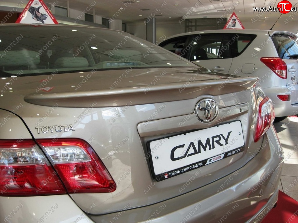 2 789 р. Лип спойлер ОEМ Toyota Camry XV40 рестайлинг (2009-2011) (Неокрашенный)