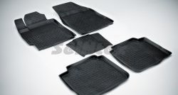 4 599 р. Износостойкие коврики в салон с высоким бортом SeiNtex Premium 4 шт. (резина)  Toyota Camry  XV40 (2009-2011). Увеличить фотографию 1