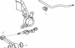 759 р. Полиуретановый сайлентблок поперечного рычага передней подвески (внутренний) Точка Опоры  Toyota Camry  V40 - Vista  седан. Увеличить фотографию 2