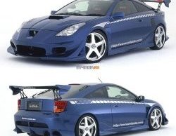 7 699 р. Задний бампер VeilSide Toyota Celica T230 (1999-2006). Увеличить фотографию 9