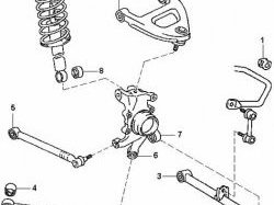 829 р. Полиуретановый сайлентблок верхнего рычага задней подвески Точка Опоры  Toyota Chaser - Cresta ( X90,  X100). Увеличить фотографию 2