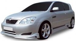6 749 р. Накладка на передний бампер CT  Toyota Corolla  E120 (2000-2004) (Неокрашенная). Увеличить фотографию 1