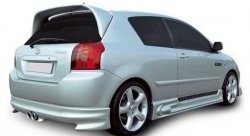 7 149 р. Накладка на задний бампер (хетчбек) CT  Toyota Corolla  E120 (2000-2004) (Неокрашенная). Увеличить фотографию 1