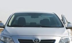 1 599 р. Реснички на фары CT Toyota Corolla E150 седан рестайлинг (2009-2013) (Неокрашенные). Увеличить фотографию 2