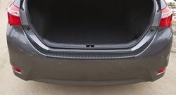 1 129 р. Защитная накладка на задний бампер RA  Toyota Corolla  E180 (2013-2019). Увеличить фотографию 4