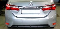 5 799 р. Диффузор заднего бампера Sport Toyota Corolla E180 рестайлинг (2016-2019) (Неокрашенная). Увеличить фотографию 1