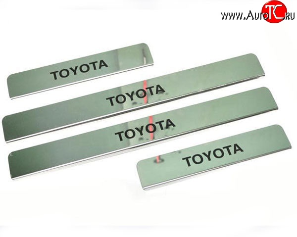 799 р. Накладки на порожки автомобиля M-VRS (нанесение надписи методом окраски)  Toyota Corolla  E180 (2013-2019)