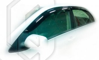 2 079 р. Дефлектора окон (E141) CA-Plastic  Toyota Corolla Axio  (E140) седан (2006-2012) (Classic полупрозрачный, Без хром.молдинга, Крепление только на скотч). Увеличить фотографию 1