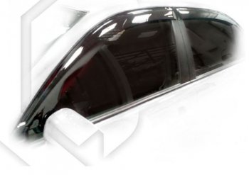 2 079 р. Дефлектора окон CA-Plastic Toyota Corolla Axio (E160) седан дорестайлинг (2012-2016) (Classic полупрозрачный, Без хром.молдинга). Увеличить фотографию 1