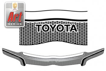 2 349 р. Дефлектор капота CA-Plastiс  Toyota Corolla  E120 (2004-2007) (Серия Art графит). Увеличить фотографию 1