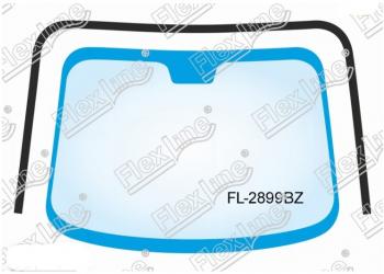 1 999 р. Молдинг лобового стекла FlexLine  Toyota Corolla  E150 (2006-2013). Увеличить фотографию 1